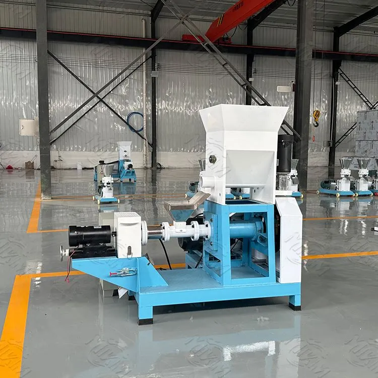 Watervissen en garnalen voeden extruder