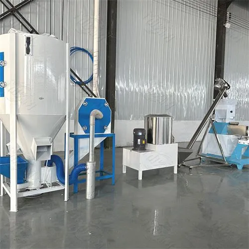 Productielijn van visserijvoeders