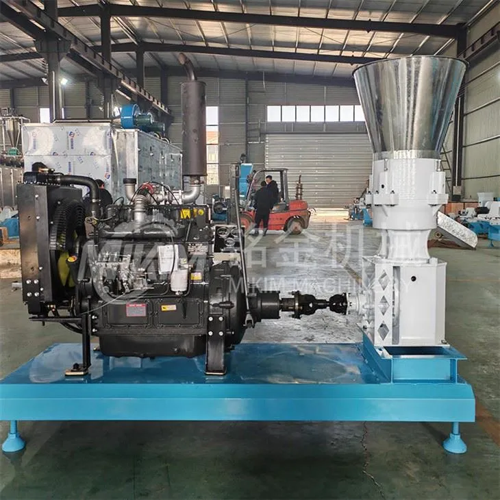 Zelfgemaakte kippenvoermachine